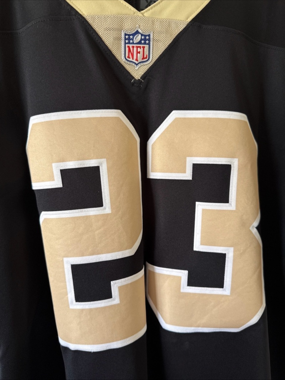 Men’s Nike Marshon Lattimore #23 NO Saints Vapor Limited NFL Jersey Sz 2XL RARE - Picture 2 of 6